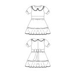 MOLDE VESTIDO HUASA BEBE RT 1315 - Imagen 2