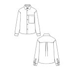 MOLDE CAMISA BASICA HOMBRE 2502 - Imagen 2