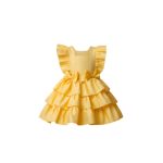MOLDE VESTIDO CON VUELOS NIÑA 2403 - Imagen 2