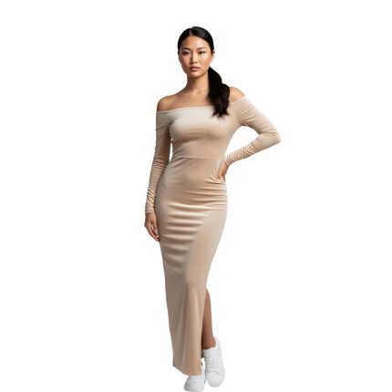 MOLDE VESTIDO LARGO MUJER 2510